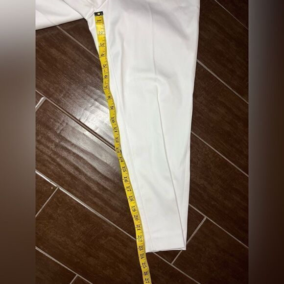 Spanx on the go slim straight ankle pants classic white sz Medium Petite - Picture 8 of 8